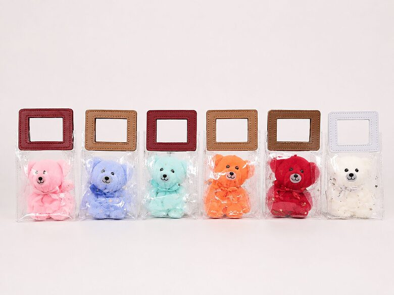 Teddy Bear-Shaped Towels